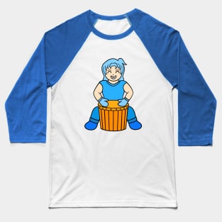 Cute hand drum girl Baseball T-Shirt